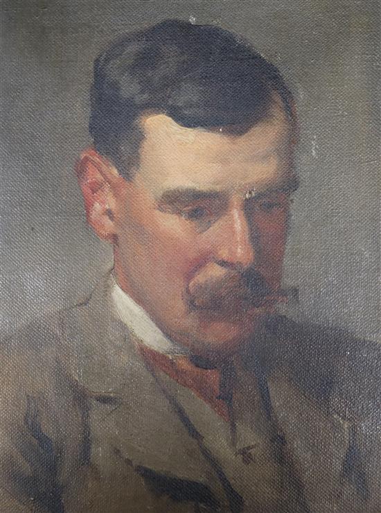 English school circa 1900 Portrait of a gentleman 20 x 15cm
